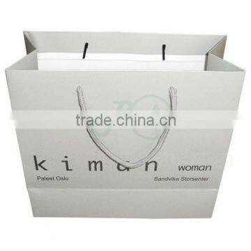 Fashion paper shopping bag with OEM logo