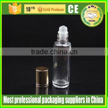 Transparent Glass Roll on Bottles 10ml With Metal Screw Cap photo-6