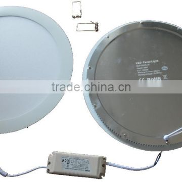 Singapore 24W,Dia300mmxH20mm,Slim Profile Flat LED Panel Fixture, Emergency Aperture Round Commercial LED Panel Luminaire