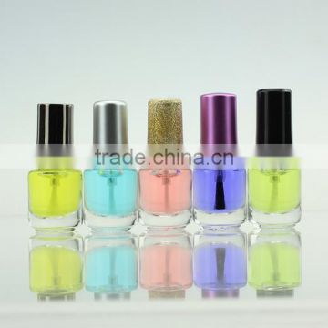 1/2OZ small Coated UV gel Bottles nail polish packaging glass bottle supplier