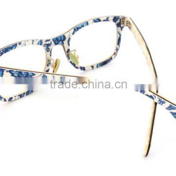 Blue And White Porcelain Design Optical Eyeglasses Frame photo-3