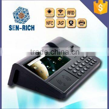 7 Inch Android / WinCE Restaurant Tablet POS System With Payment,RFID,Printer,PSAM Encryption,Barcode Scanner photo-4
