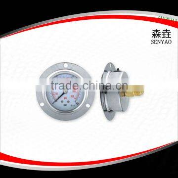 SS304 Pressure gauge with front flange