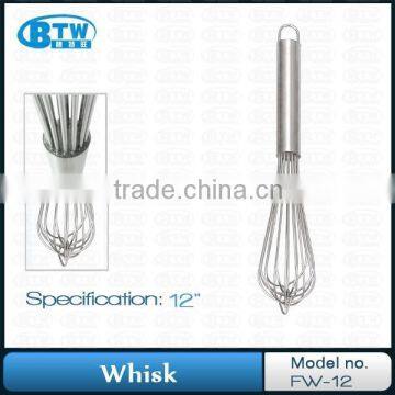 Stainless Steel 12" Balloon Wire Whisk