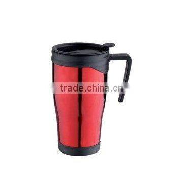 double wall plastic Car mug MZ-SP032 with handle