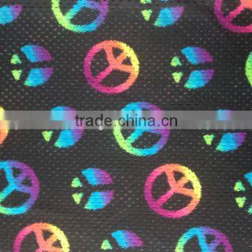 Printed mesh Fabric for sportswear with good air permeability