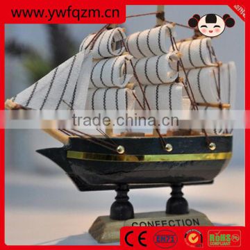 wooden model boat decorative wooden boats 20cm