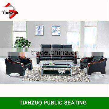 Black Color with Metal Base Office Sofa Design(TZ-B41)1+1+3