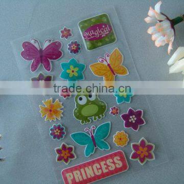 Cute butterfly resin epoxy sticker