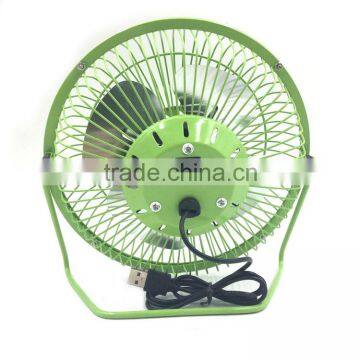 4"USB Mini Portable Table Aluminum Core Electric Motor Cooling Fan for Student photo-3