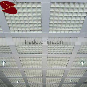 Washroom decorative metal of suspended grille panels