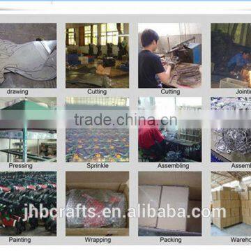 Special Design Wrought Iron Flowers and Leaves Metal Garden Stakes photo-3