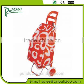 Portable Stair-climbing Fabric Folding Trolley Shopping Bag With Wheels