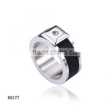 New arrival cz diamond cheap man ring stainless steel with wholesale price directly sale