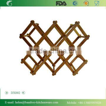 DX002 Nature Bamboo Flexible Wine Rack photo-2