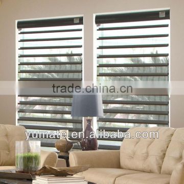 75mm blackout pure color YUMA triple blind fabric