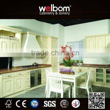 2016 Welbom Hot Modular PVC Kitchen Cabinets in Flat Pack From China