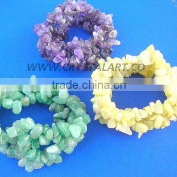 Jade Stone Chips Bracelets
