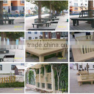 wpc new design round trees bench in park or block