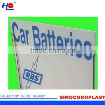 uv stabilized and anti-corrosion plastic corrugated vegetable signboard