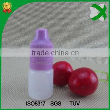5ml ldpe e juice bottle with childproof and tamperproof cap