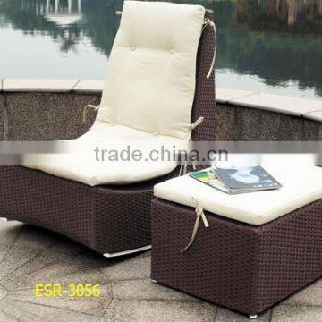 Grey flat rattan home furniture sofa