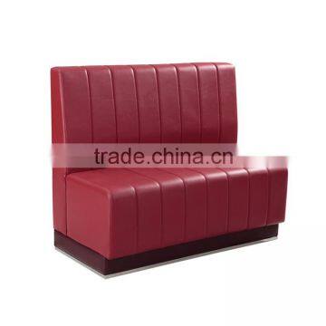Modern Restaurant Furniture Red pu Booth Banquette Seating for Sale