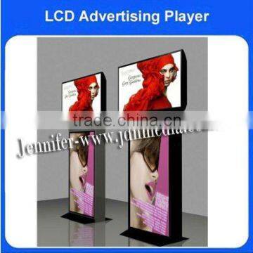 Full HD lcd ad player with double screen