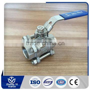 High Quality Competitive Stainless Steel Three Piece Stainless Steel Ball Valve photo-2