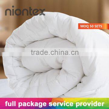 Microfiber Comforter Bedding Set with Cotton Down Proof Tickings for Hotel/Home Use