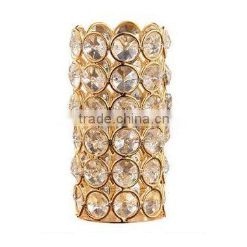 Gold-Crystal-Tealight-Holder/ Wedding Centerpieces