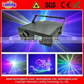 Disco lighting projector 4W RGB 25kpss ILDA Animation laser light logo projector