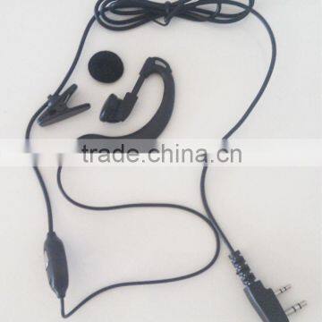 TESUNHO china manufacturer clear sound wired k m y black ptt buttom acoustic earphone