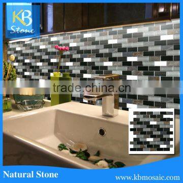 cheap price matt mosaic tile subway glass mosaic tile