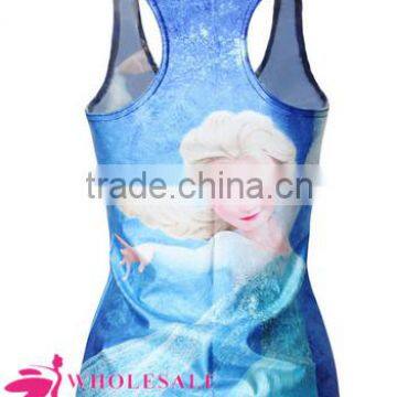 cheap hot selling, 3D Print women tank top ,sleeveless summer vest,T shirt