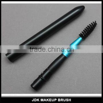 Wholesale High end mascara wand Microfiber brush eyelashes Custom Black color Retractable Eyelash extension brush with metal lid