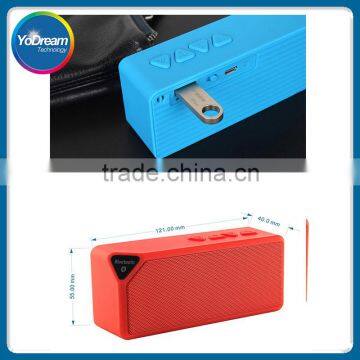 Mini Cube 3X Bluetooth Speaker Harga with FM Radio SD/TF USB Flash Drive Mic Subwoofer For Samsung Lenovo Vivo Huawei Mate 9