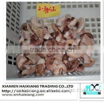 Frozen cutted and boiled octopus( OCTOPUS VULGARIS )