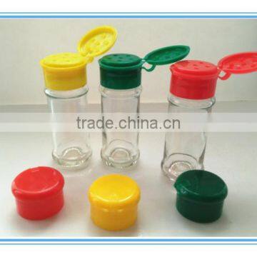 70ml Round Shaped Food Pepper Spice glass bottle for Sauce 30g 1oz Pepper Shaker