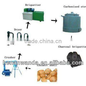 complete barbecue charcoal production line