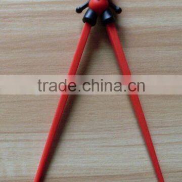 Shenzhen hot sale plastic learning chopsticks for Westerners