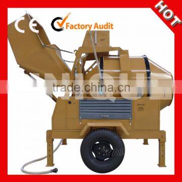 JZR series portable concrete mixer with one bagger cement 350L 10-15m3 per hour