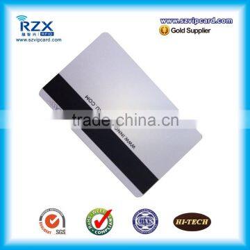 Thermal printing plastic magnetic card with overlay lamination