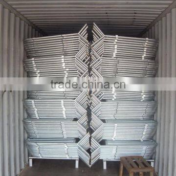 Galvanized or Powder Coated Crowd Control Barrier/ Temporary Fence Barrier/steel Pipe Barrier photo-5
