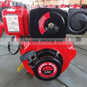 hot sale air-cooled diesel engine 6hp