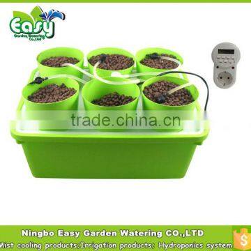 Drip growing Hydroponics system with 6 cups. Cloner system. . Home hydroponic system.