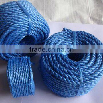 3 strands blue pp splitfilm twist rope