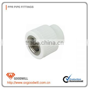 China Suppiler 20mm white color PPR Straight Female