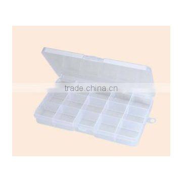 hot sale partable plastic medicine box/pill box 15cells