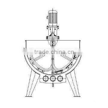 Tilting Jacketed Cooking Kettle 200L Elecric Heating Cooking Kettle photo-3